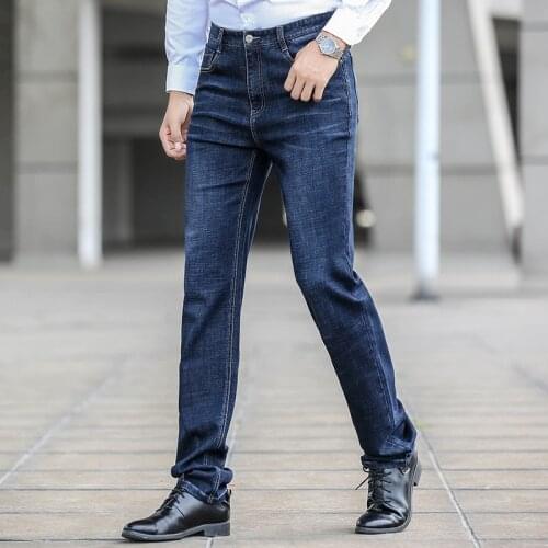 Tall Men Jean 2020 Straight Leg Fit High Waist Extra Long Gown Pants Plus Size Large Denim Trouser Male Big Tall Mens Clothing