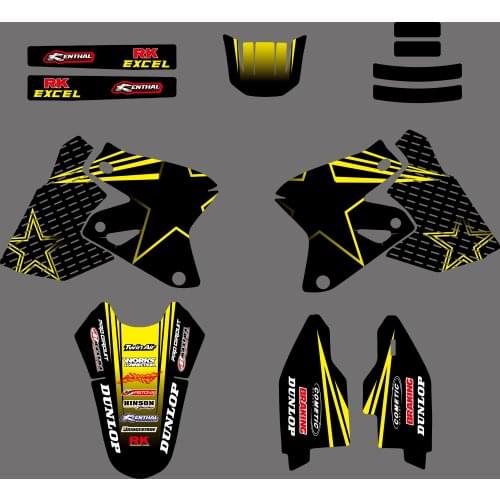0026 New Style TEAM GRAPHICS DECALS Stickers For Suzuki DRZ400 KLX400 DRZ KLX 400 All Year Sticker Motorcycle Background