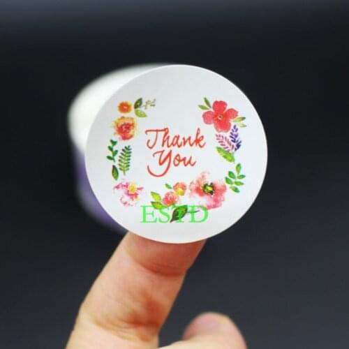 150pcs circular DIY stickers "Thank you" sealing packaging sticker baking package cake box party decoratie