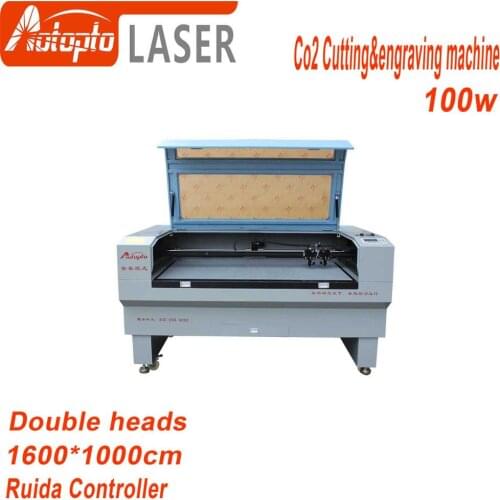 1610 Double heads Co2 laser cutting&engraving machine for wood MDF Embroidery Fabric Acrylic cloth textile and so on