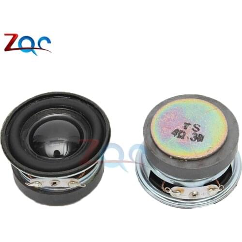 2PCS A lot Acoustic Speaker 4 Ohm 3W 40MM Speaker 36MM External Magnetic Black Hat PU Edge Acoustic Components