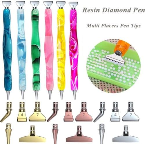 3/20/25Pcs Heart-Shaped Bead Sorting Trays Diamond Painting Accessories with Glue Clay Point Drill Pen Kit for DIY Art Crafts