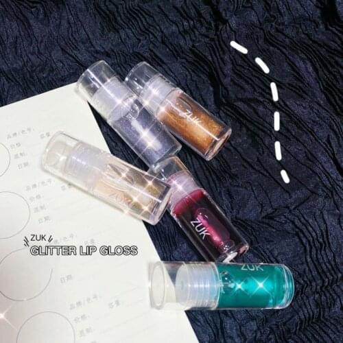 5-color Mini Lip Gloss Moisturizing Glossy Mirror Lip Glaze Plump Lips Overlay Shiny Lipstick Long-lasting Portable Cosmetic