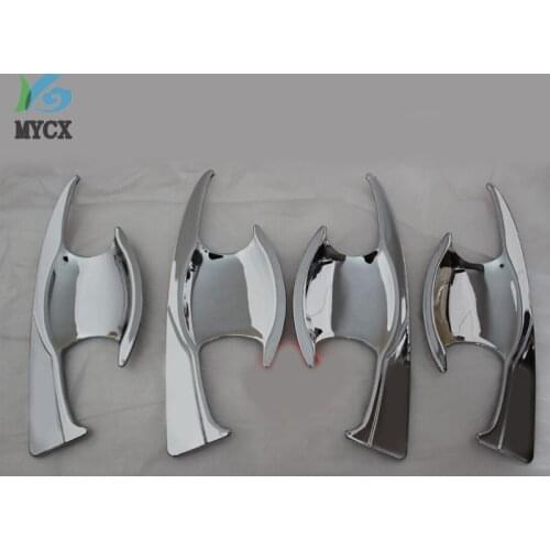 FOR Hilux Revo accessories chrome door handle insert trim for toyota hilux revo car styling for toyota hilux revo bowl parts
