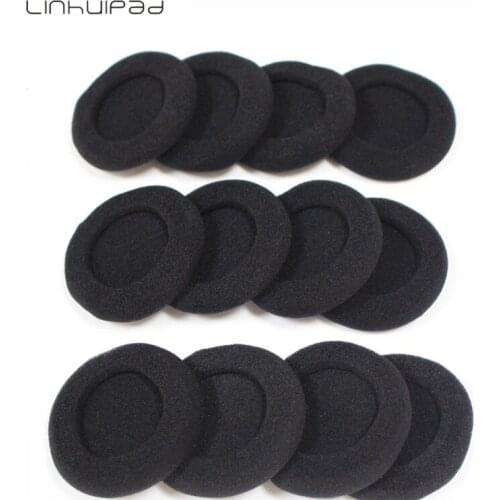 Linhuipad 55mm foam ear pad headset sponge cushion disposable earpads fit on Rapoo H1000 PMX60 PC21 PC230 MDR-G62 50pcs/lot