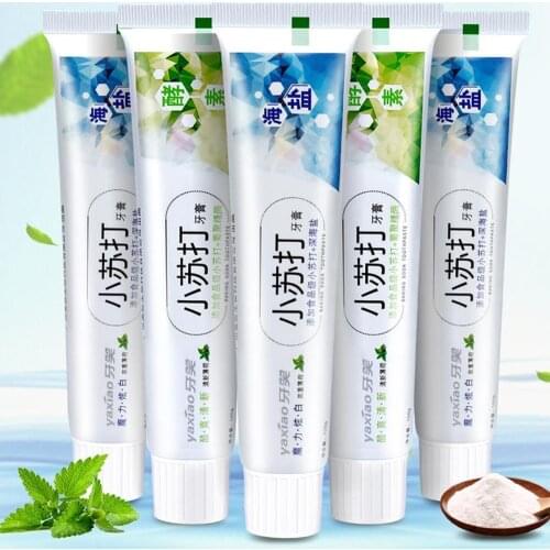 Baking Soda White Toothpaste Teeth Whitening Cleaning Hygiene Natural Black Mint Flavor Herbal Beauty Tooth Care