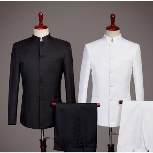 Chinese style Blazer men formal dress latest coat pant designs marriage suit men terno masculino trouser wedding suits for mens
