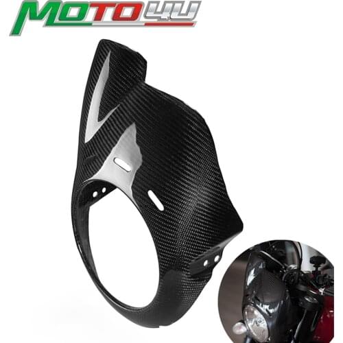 Carbon Fiber Motorcycle Windscreen Windshield Cafe Racer Wind Deflector Head Rear Cover headlight cover For Ducati Scrambler 800