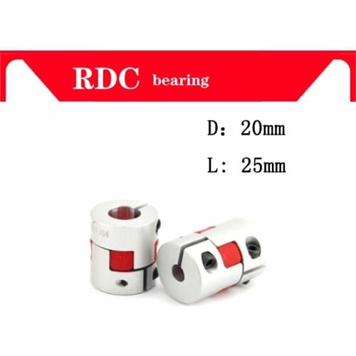 High quality 1pcs XB Coupler Aluminium Plum Flexible Shaft Plum blossom Coupling D20L25 Motor Connector Flexible Coupler