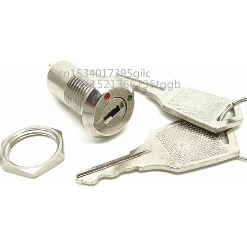 Key switch double pull 135 electronic lock power phone lock nut 12MM double pull / single pull lock child lock ON-OFF