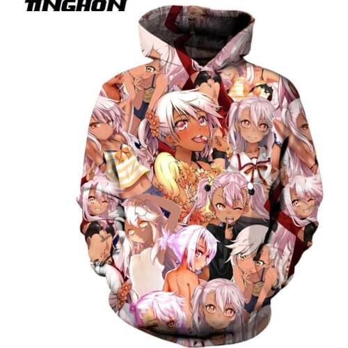 Blood Fantasy Anime Hoodie Magical Girl Streetwear Men Hoodies Cosplay Hip Hop Tops Harajuku Pullover Plus Size XS 6XL 7XL