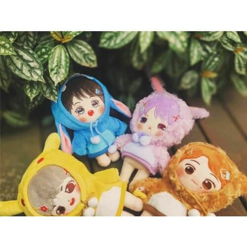 Yuri 10cm 15cm 20cm Doll Cute Hoodie Clothes Outfit For Kpop Star Plush Doll Stuffed Toy Accessory Cute Lovely Fashion Gift XG
