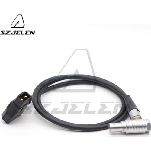 Male D-Tap to 1B 6Pin Female Right Angle Power Cable for Red Scarlet & Epic Camera