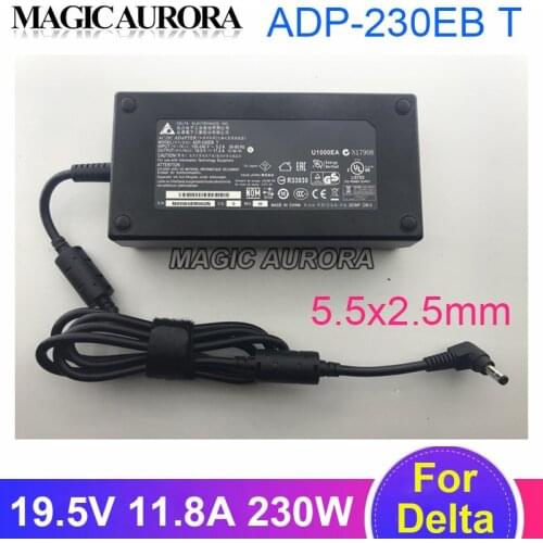 Original For MSI GT70 16F3 16F4 1762 Gaming Laptop Adapter Charger 19.5V 11.8A 230W ADP-230EB T ADP-230CB B Power Supply
