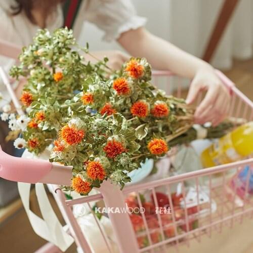 INS Simple Natural Dried Flower Dried Flower Orange Pineapple Window Decoration Flower Arrangement with Home Ornamental Flower