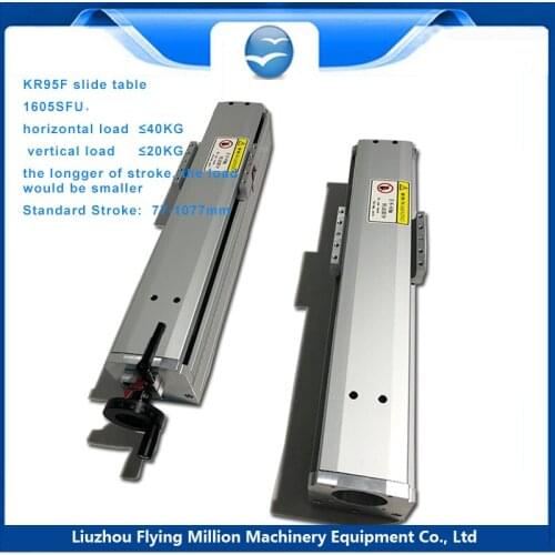 R95F precision dust plate ball screw linear guide slide table module manual electric slide table