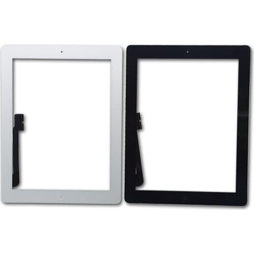 Besegad Touch Screen Digitizer w/ Home Button Adhesive Camera Bracket for Apple iPad3 A1416 A1430 A1403 iPad4 A1458 A1459 A1460