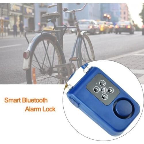 Y787 Smart Bluetooth Alarm Lock Anti Theft Chain Lock for Bicycle Bike Gate APP Control Anti Theft Lock Locker durable