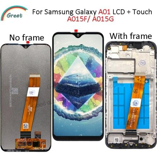 5.7'' For Samsung Galaxy A01 LCD Display A015F A015G A015DS Touch Screen Digitizer Assembly Replacement For samsung a01 Display