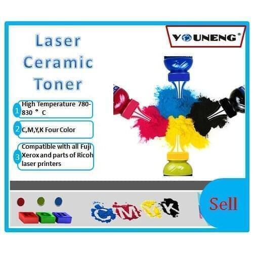 Compatible ceramic toner powder for Ricoh spc430 spc440 2500 High temperature Vitrotype ceramic powder ,CMYK 50g/color 200g/lot