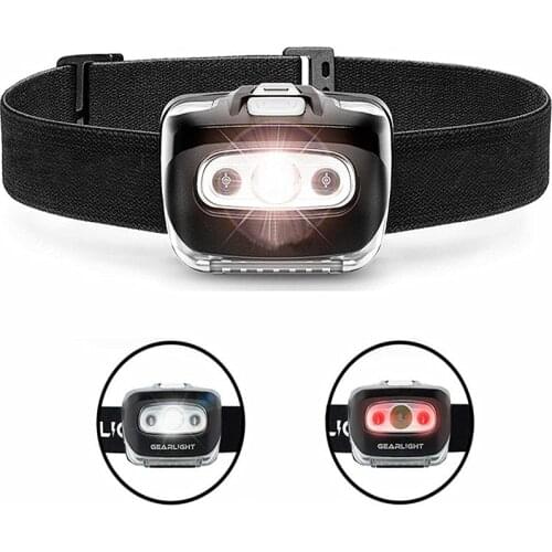 LED Headlamp IPX5 Waterproof with Red Light Head Lamp for Running Camping Hiking Fishing Jogging Headlight Headlamps