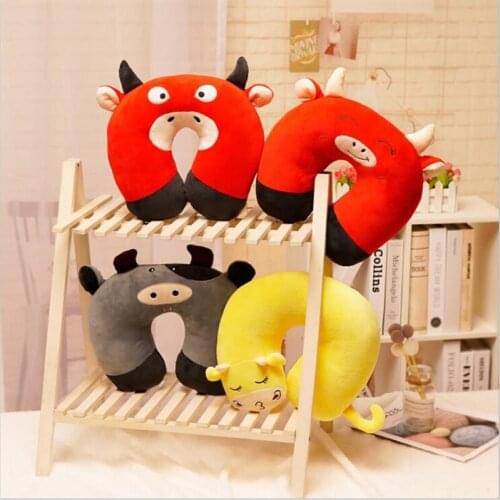 Cartoon Car Doll U-shaped Pillow Custom Aircraft Neck Pillow Annual Gift Logo Printed In-car Pillow Cheap