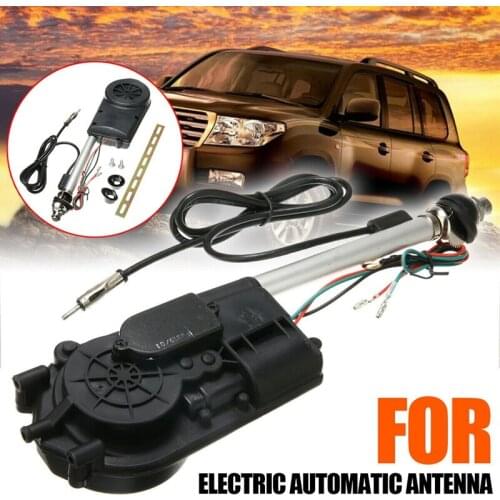 Universal Electric Power Automatic Antenna Car SUV AM & FM Radio Mast Aerial 12V