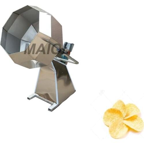 Octagon Food Mixing And Seasoning Machine Automatic Potato Chips Flavoring Machine