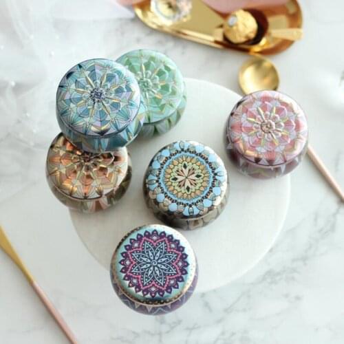 10pcs Colorful Mini Tin gift box Tea Candy Receive Box Candy Storage Box Wedding Favor Storage House Decorative Collectables