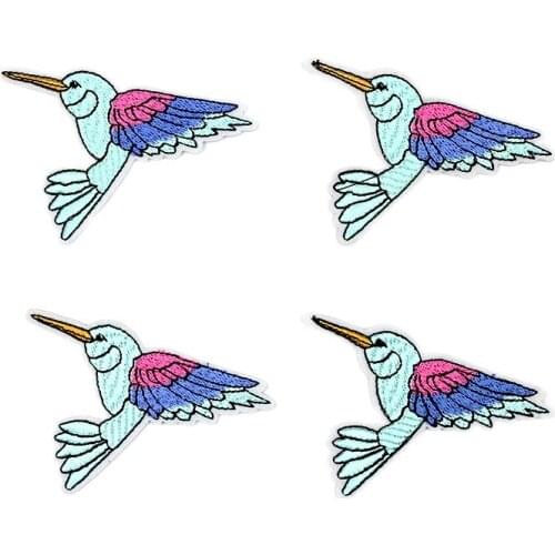 10pcs Cartoon Bird Stickers Embroidery Animal Patches DIY Iron On Coats Jeans Hats Backpack Garments Stickers Sewing Badge