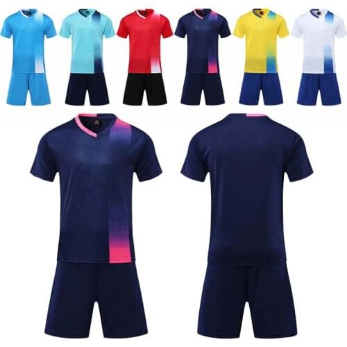 20/21 New Season Plain Blank Soccer Jersey Kits Football Uniforms Breathable Game Sport T Shirt