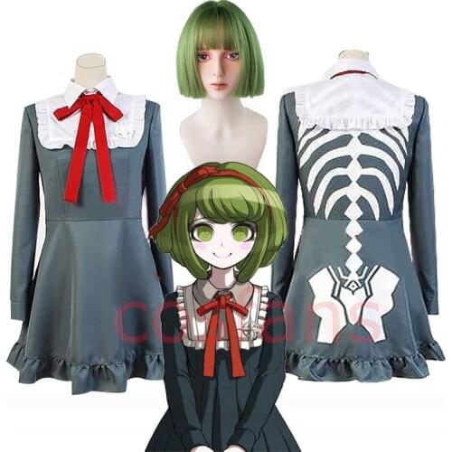 Anime Danganronpa Monaca Towa Cosplay Costume dress Skirt Another Episode: Ultra Despair Girls cosplay Costumes Custom Made