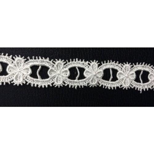 FREE SHIPPING 2cm high quality water soluble exquisite flower embroidery lace,skirt lace trimming,DIY accessories,XERY14319J