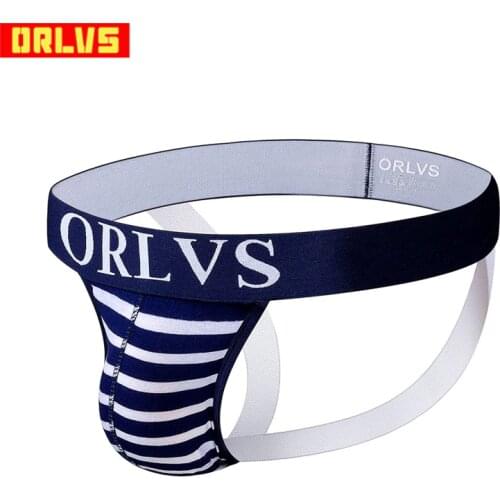 Brand Men Underwear Jockstraps Cotton Sexy Jocks Bikini G-strings Men thong cuecas Male panties Briefs underwear Penis OR126