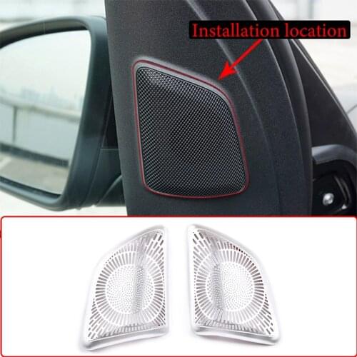 For Mercedes-Benz GLE GLS Class W167 X167 2020 Aluminum Alloy Car Door Audio Speaker Tweeters Cover Trim Accessories