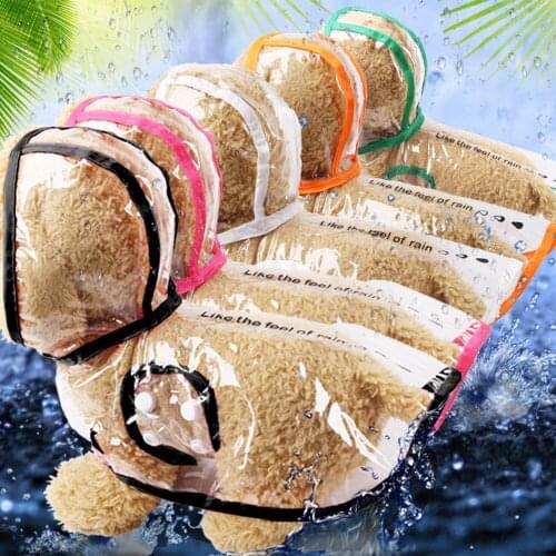 Pet Cat Dog Raincoat Hooded Rain Coat Outdoor Pet Clothes Windproof Lucency Design For Small Medium Large Dog Waterproof Coat