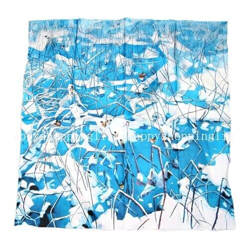 ELEGANT HANDMADE BRAND 100% Twill Silk Scarf TWIC-40198A