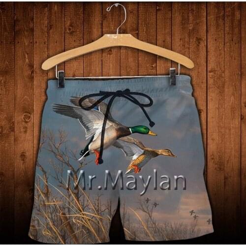 Animal Duck Hunting Art 3D summer Mens T shirt Fashion T-shirt Casual Tee Shirt/Streetwear Men Cothes 2021 Oversized 5XL Z-545