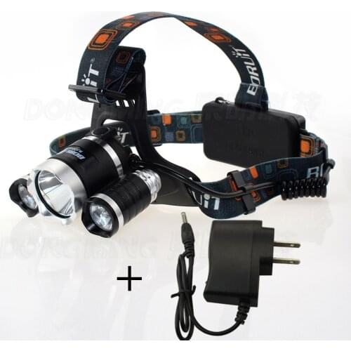 Hot SALE charger 6000Lm 4-Modes CREE XML T6 +L2+R5 LED Headlight Headlamp Lamp Light Torch Camping Fishing