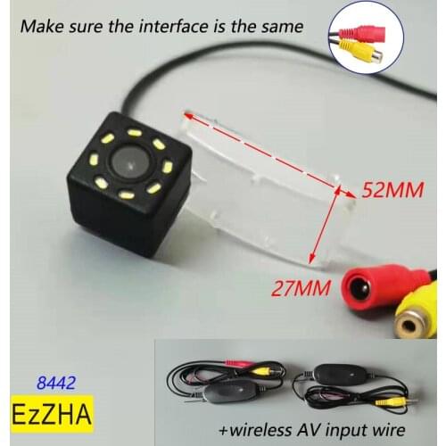 HD Dynamic Trajectory Tracks Car Rear View Backup Parking Camera For Toyota Agya Wigo Daihatsu Ayla Facelift 2017-2020 8 light