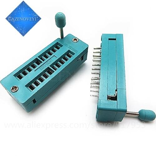 1PCS Imported the gold-plated IC test socket locking seat movable seat conversion Block programming Block DIP-16 16P DIP-20 20P