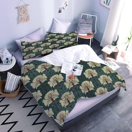 3D digital printing a variety of fashion plant flower quilt cover bedding three-piece four-piece quilt cover single bed cover
