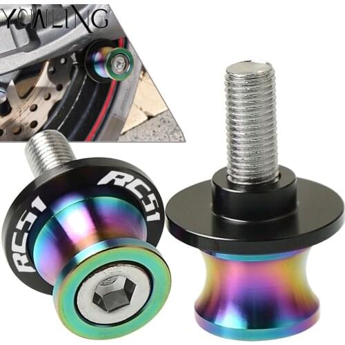 M8 Swingarm Stand Screws Motorcycle Swing Arm Spools Sliders bobbins FOR HONDA RC51 SP-1 SP-2 2000 2001 2002 2003 2004 2005 2006