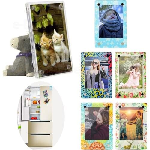 Magnetic Picture Frames for Refrigerator 2.5x3.5" Credit Card Size Photo - Fujifilm Instax Mini 9 7s 8 8+ 90 70 25 50s SP2 Film