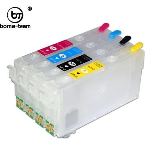 AU 812XL 822xl Rillable Ink Cartridge With Chip For Epson WorkForce WF-7830 WF-7835 WF-7840 WF-3820 WF-3825 WF-4820 WF-4825 4830