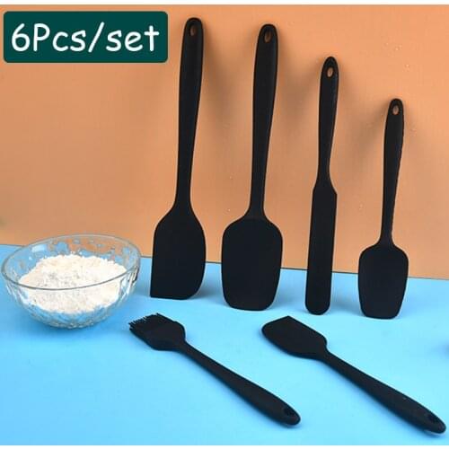 Silicone Cooking Spatula Set Pastry Cake Butter Cookie Scraper Brush Baking Mixing Tools Kithchen Utensils Nonstick Spatula Set