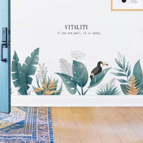 Nordic Wall Stickers Home Living Room Wall Decoration Art Skirting Line Modern Bedroom Decor Warm Aesthetic Removable Wallpaper