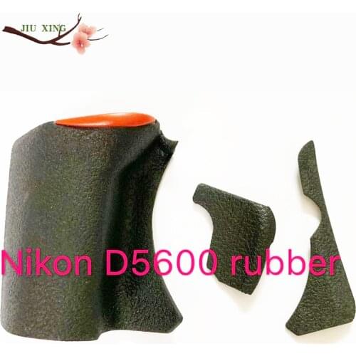 New Original Repair Parts For Nikon D5600 Front Handle Grip Rubber Cover / Side Rubber / Thumb Rubber 3 pieces