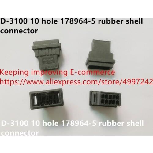 Original new 100% D-3100 10 hole 178964-5 rubber shell connector