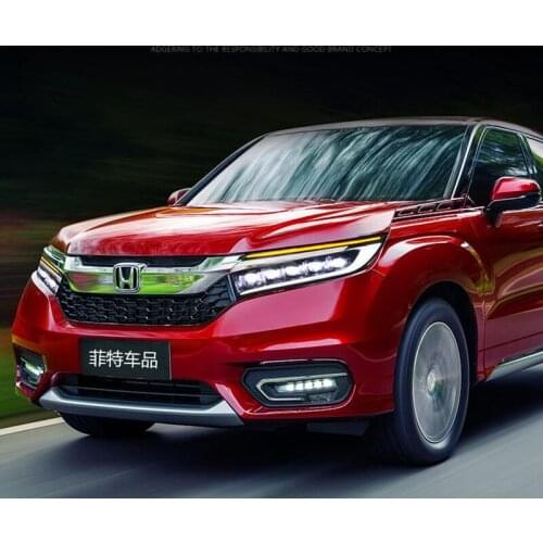 For Honda Crown Road Headlight Assembly 2017-2018 U-RV Retrofit Streamer Daytime Running Light LED Headlight URV Headlight